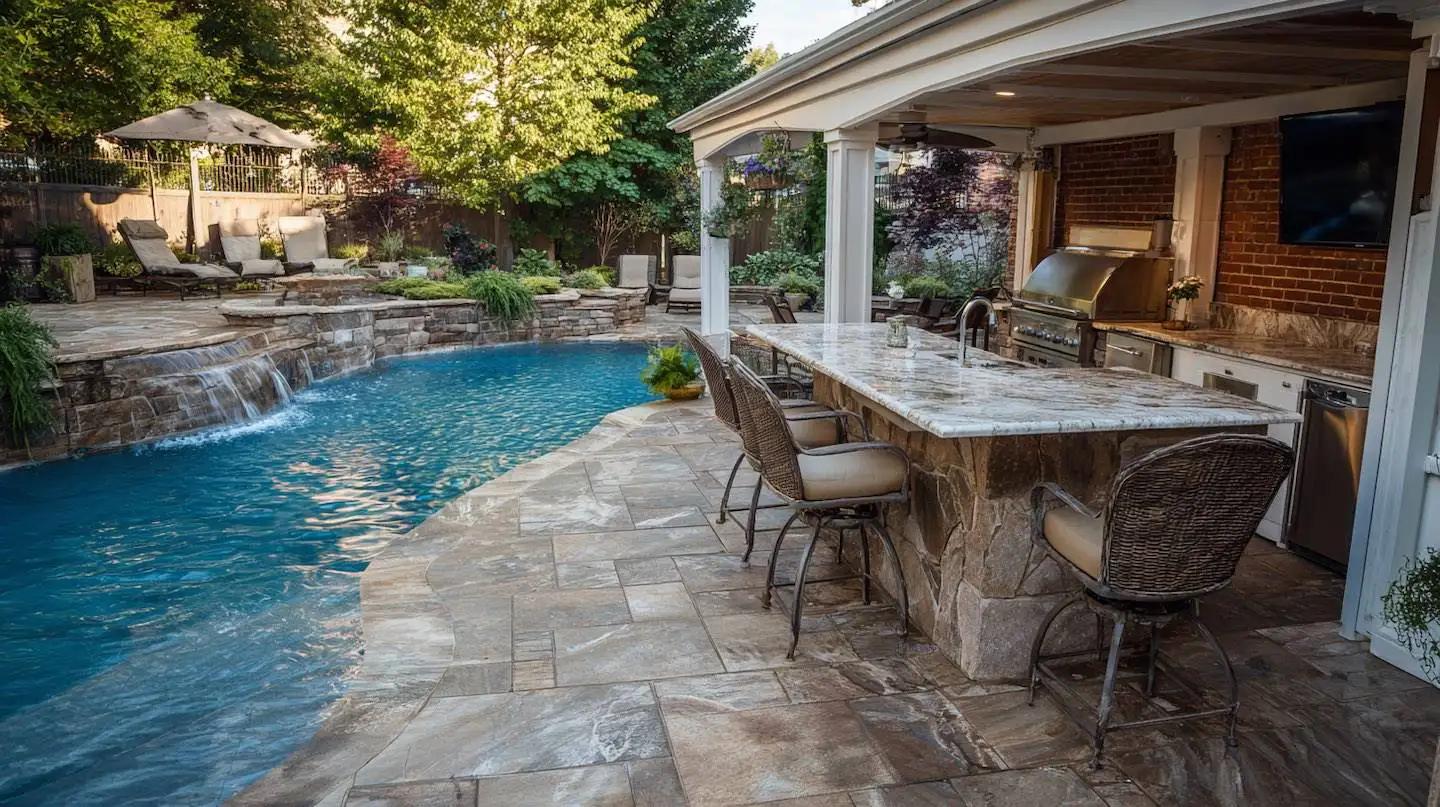 Neway Pool North Carolina Outdoor Kitchens Gallery '000' Image description